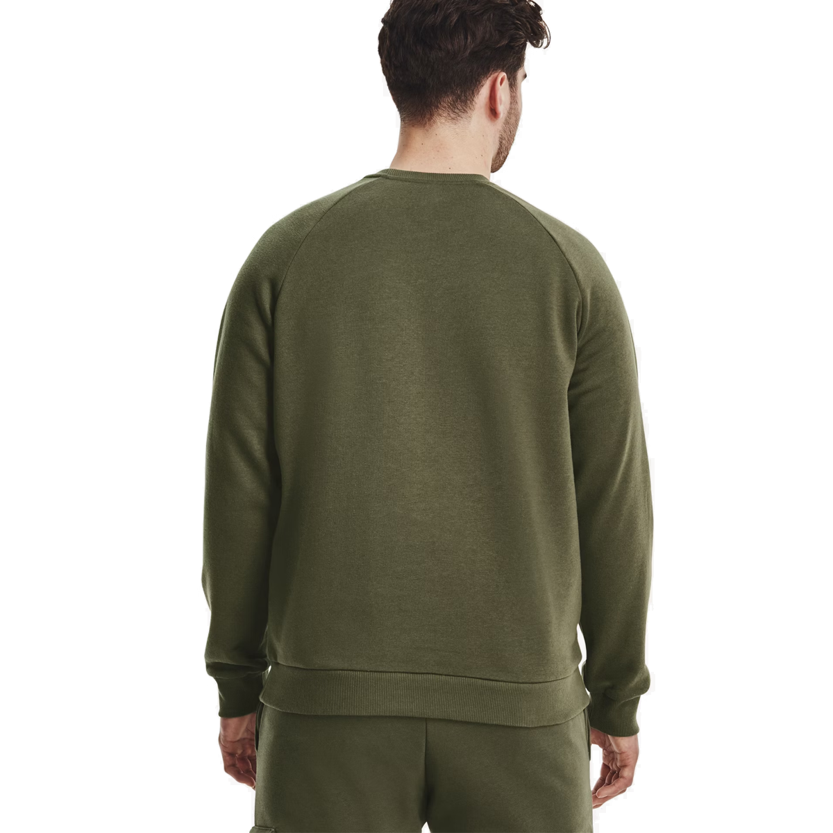Under Armour Rival Fleece Crew - Mens - Marine OD Green/White