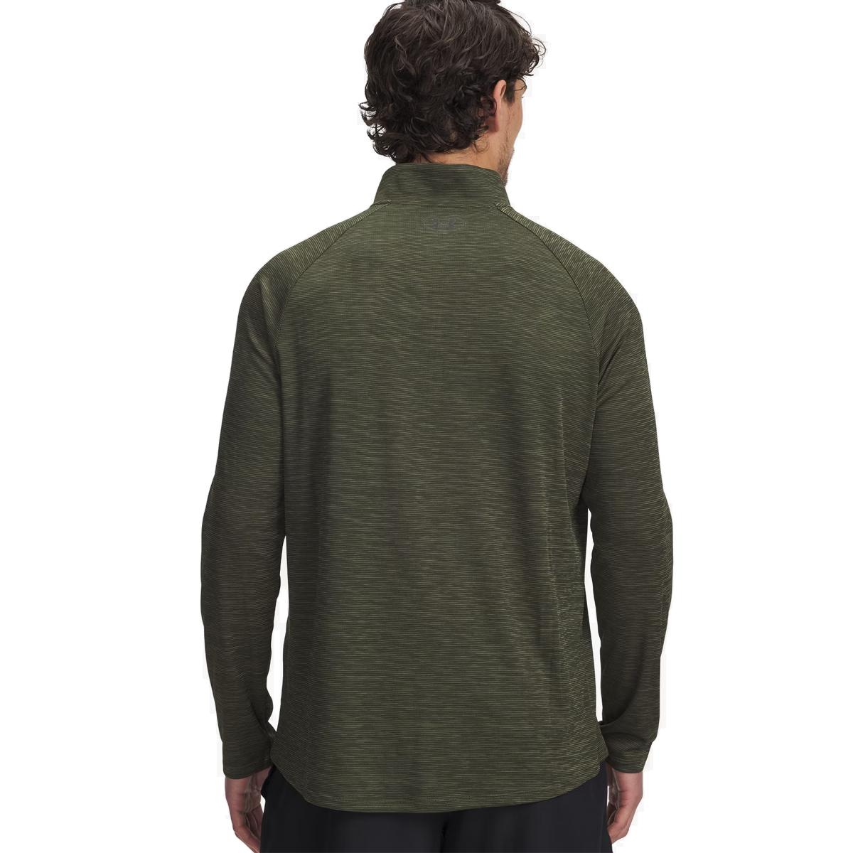 Under Armour Tech Textured 1/2 Zip Training Top - Mens - Marine OD Green/Black