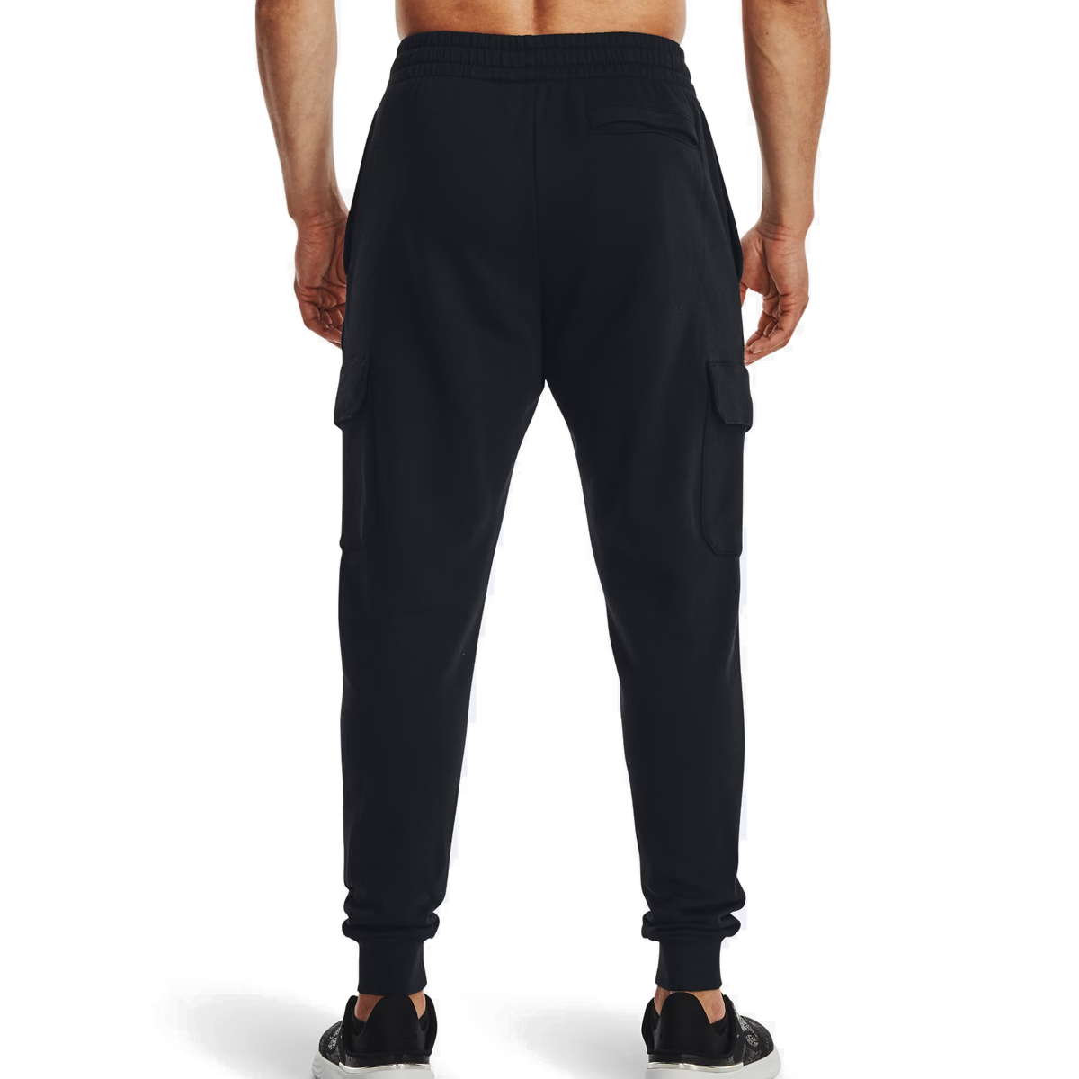 Under Armour Rival Fleece Cargo Joggers - Mens - Black/White