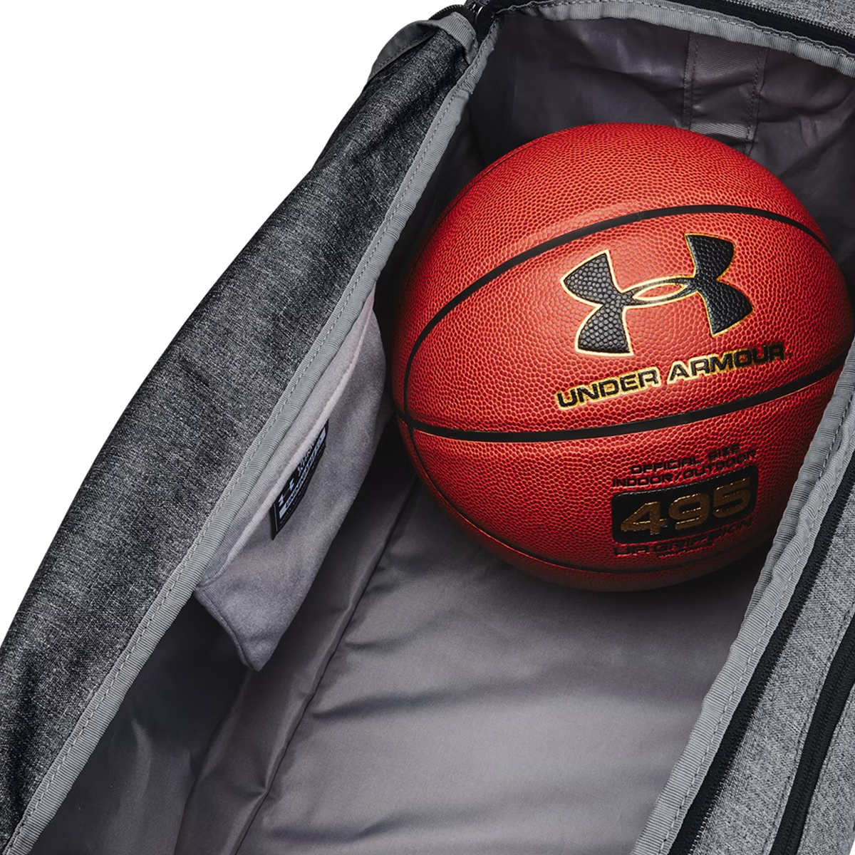 Under Armour Undeniable 5.0 Medium Duffle Bag - Pitch Gray Medium Heather/Black