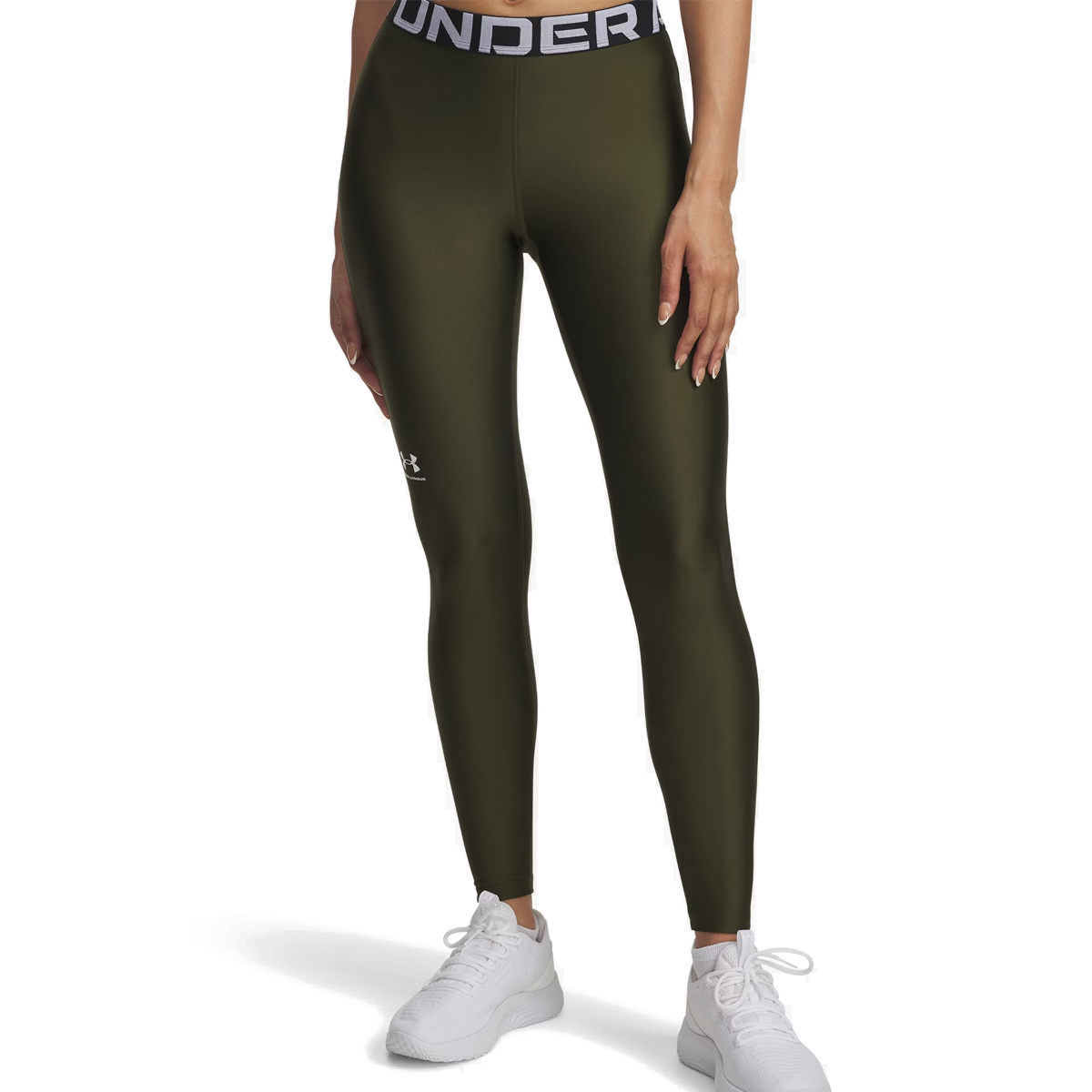 Under Armour Heatgear Leggings - Womens - Green/White