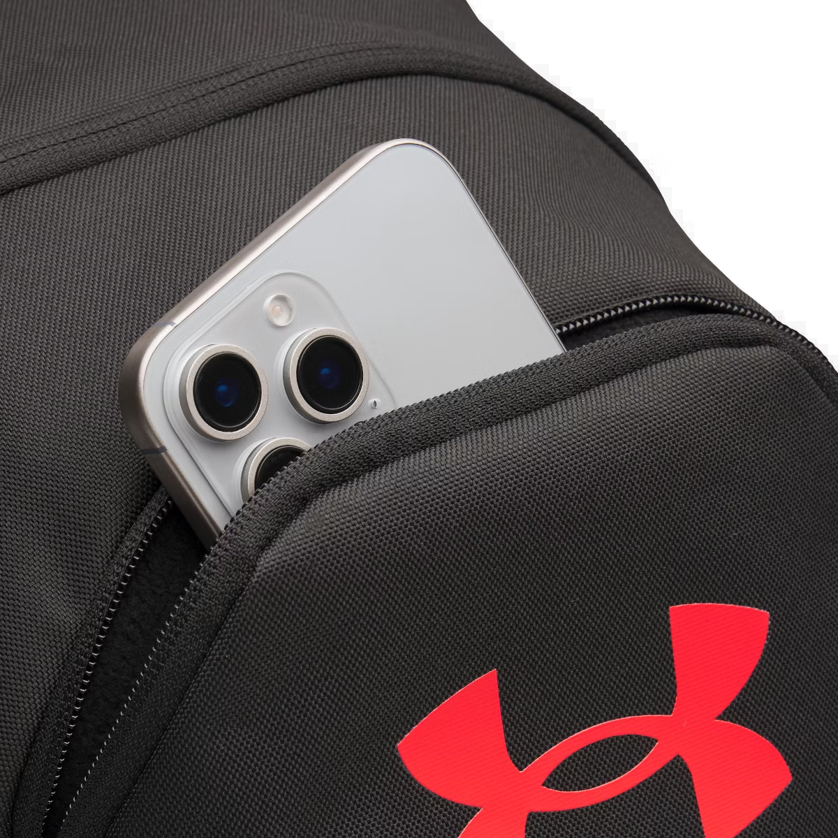 Under Armour Hustle Lite Backpack - Black/Racer Red