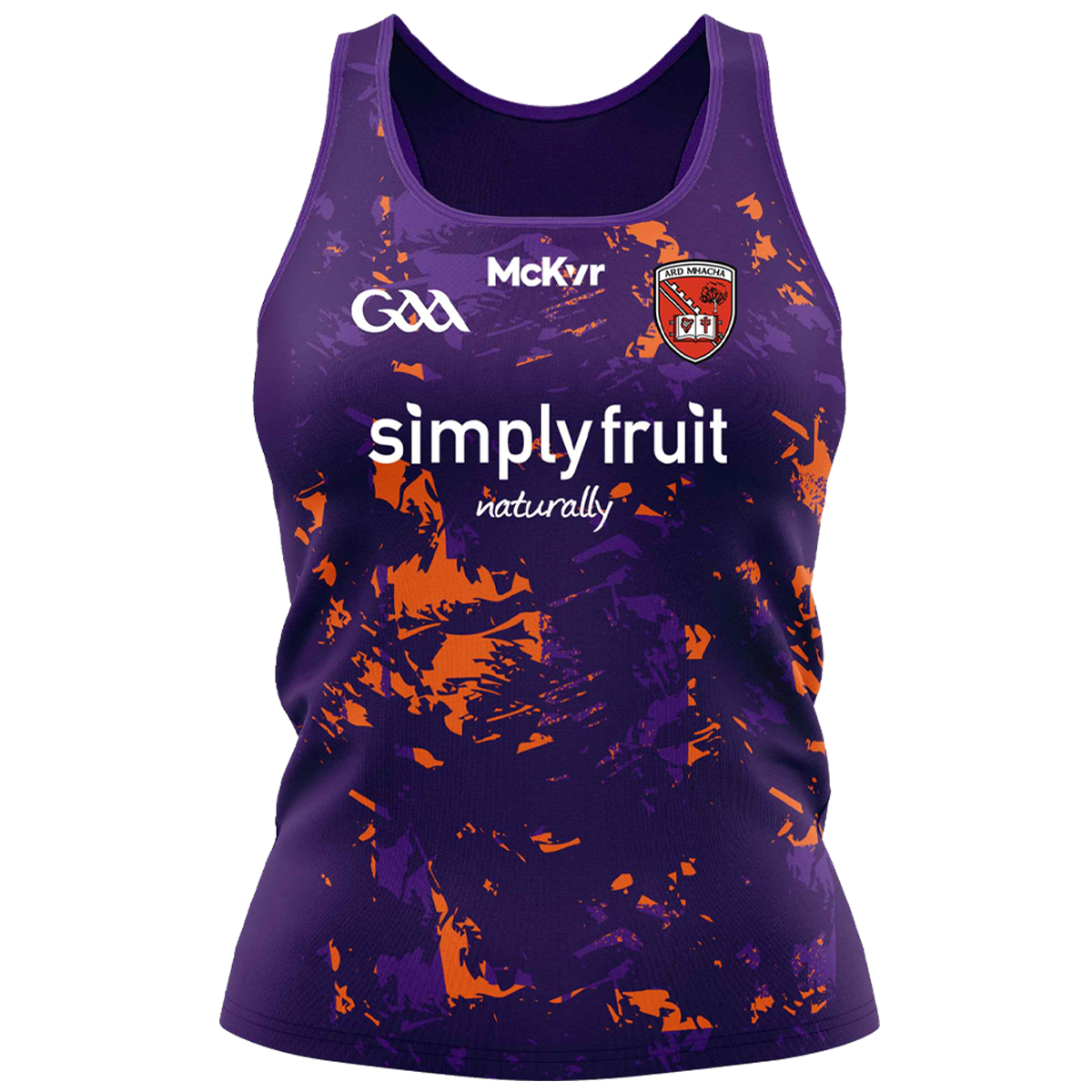 Mc Keever Armagh GAA Official Vital Training Vest - Womens - Purple/Orange