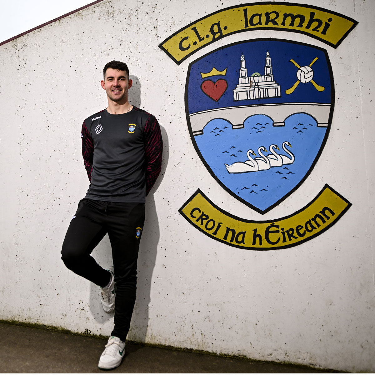 Mc Keever Westmeath GAA Official Boost Sweat Top - Adult - Charcoal/Maroon/Black