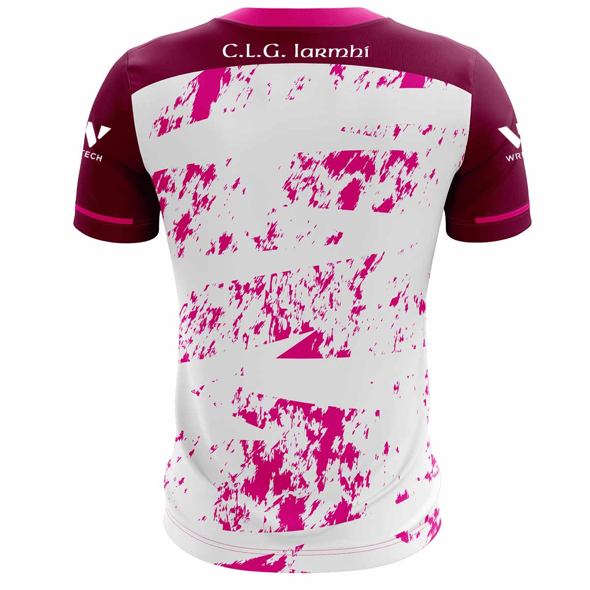 Mc Keever Westmeath GAA Training Jersey - Girls - White/Magenta/Maroon