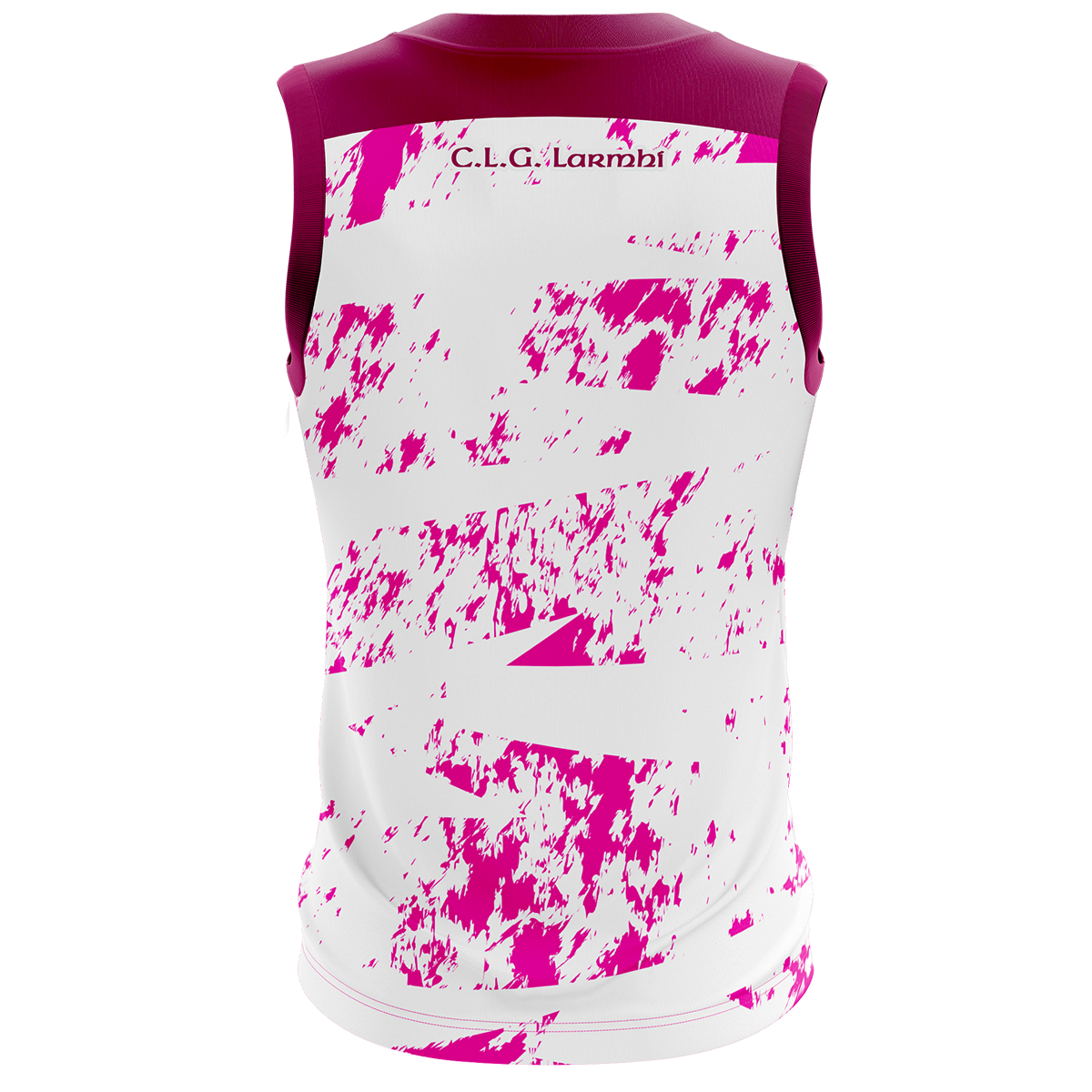 Mc Keever Westmeath GAA Training Vest - Girls - White/Magenta/Maroon