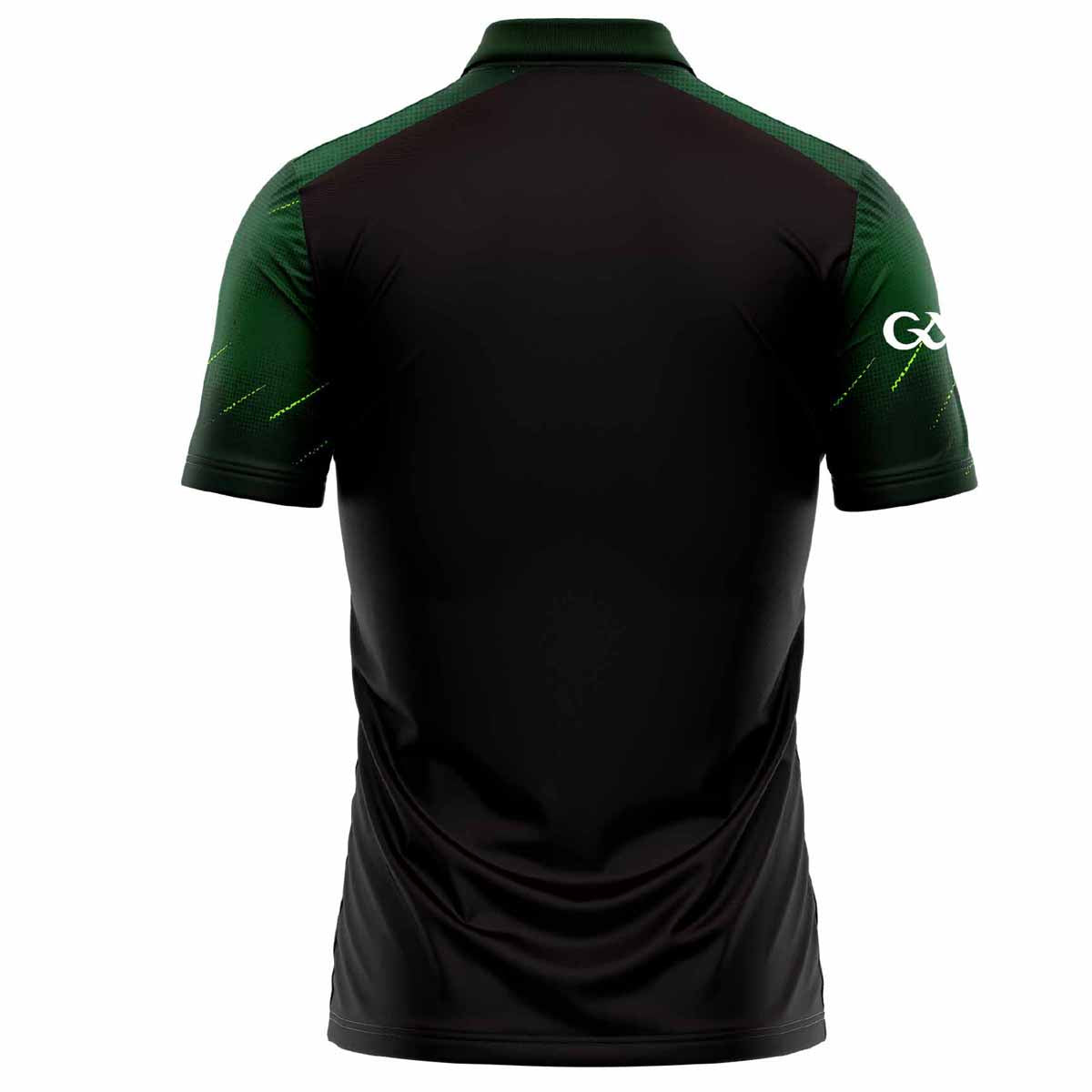 Mc Keever Westmeath GAA Boost Polo Top - Adult - Black/Bottle Green/Pop Green