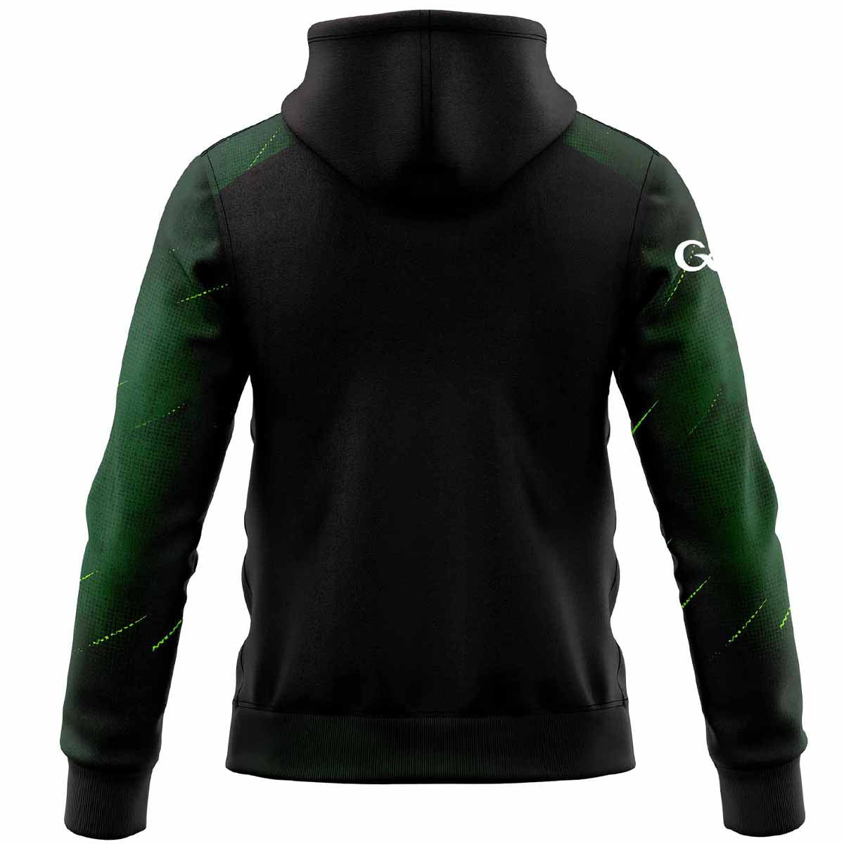 McKvr Westmeath GAA Boost Full Zip Hoodie - Youth - Black/Bottle Green/Pop Green