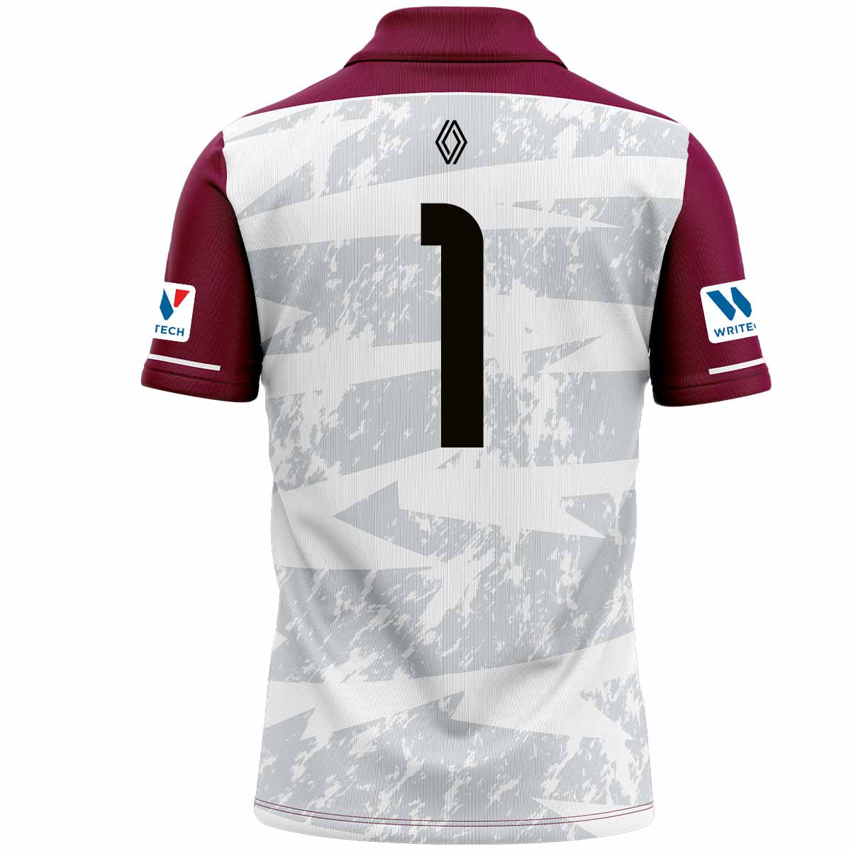 McKvr Westmeath GAA Numbered Goalkeeper Jersey - Adult - White/Maroon Player Fit