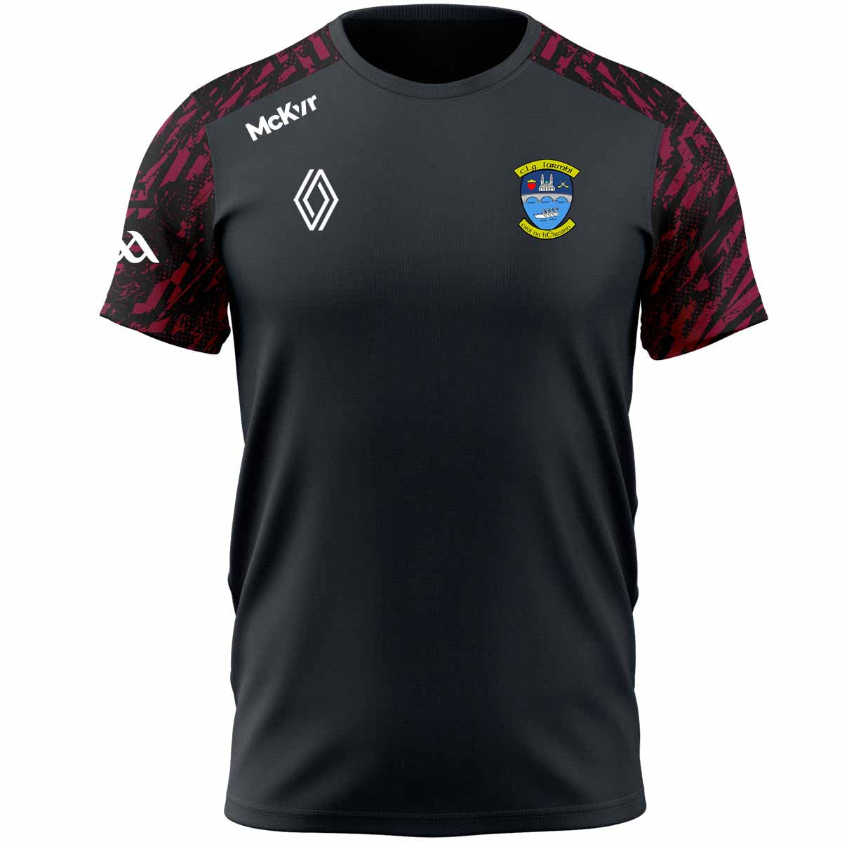 McKvr Westmeath GAA Official Boost Tee - Adult - Charcoal/Maroon/Black