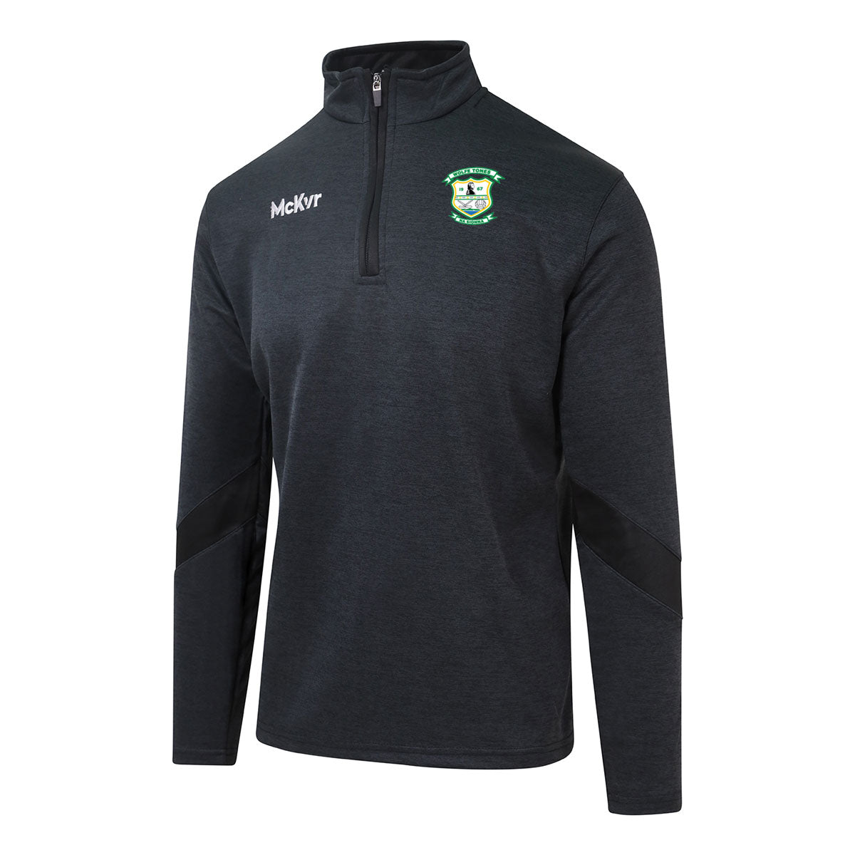 Mc Keever Wolfe Tones Na Sionna, Clare Core 22 1/4 Zip Top - Adult - Black