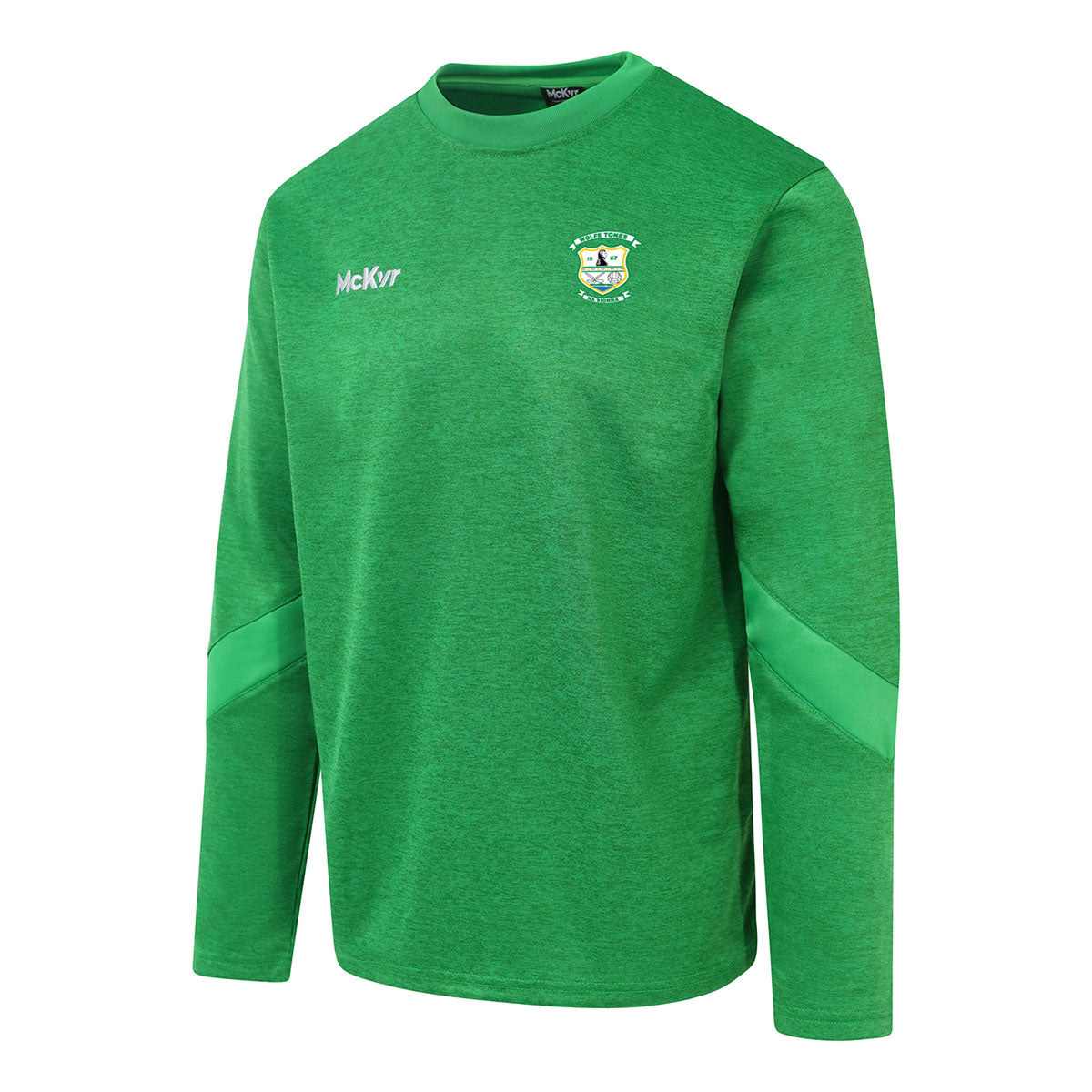 Mc Keever Wolfe Tones Na Sionna, Clare Core 22 Sweat Top - Youth - Green