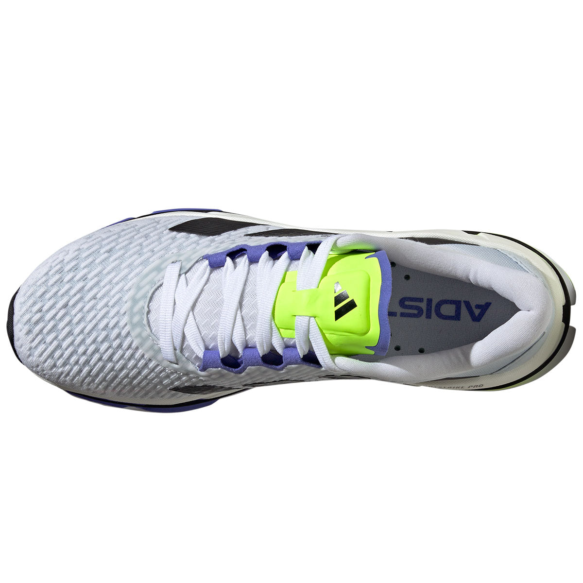 adidas Adistar BYD Running Shoes - Mens - White/Black/Lemon