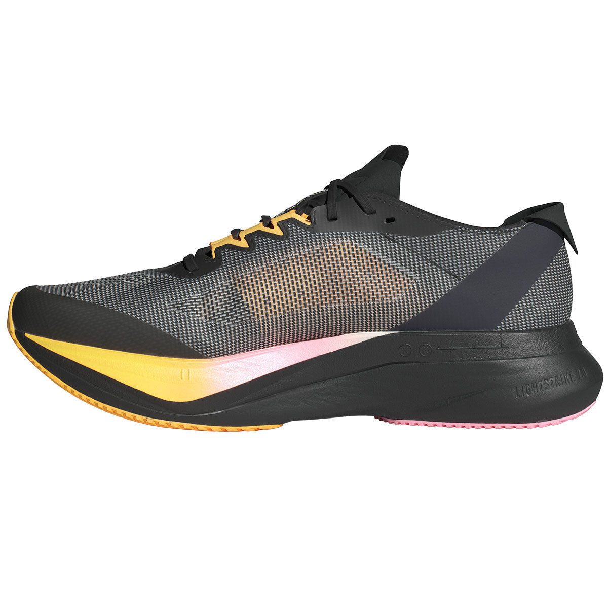 adidas Adizero Boston 12 Running Shoes - Mens - Black/Metalic/Spark
