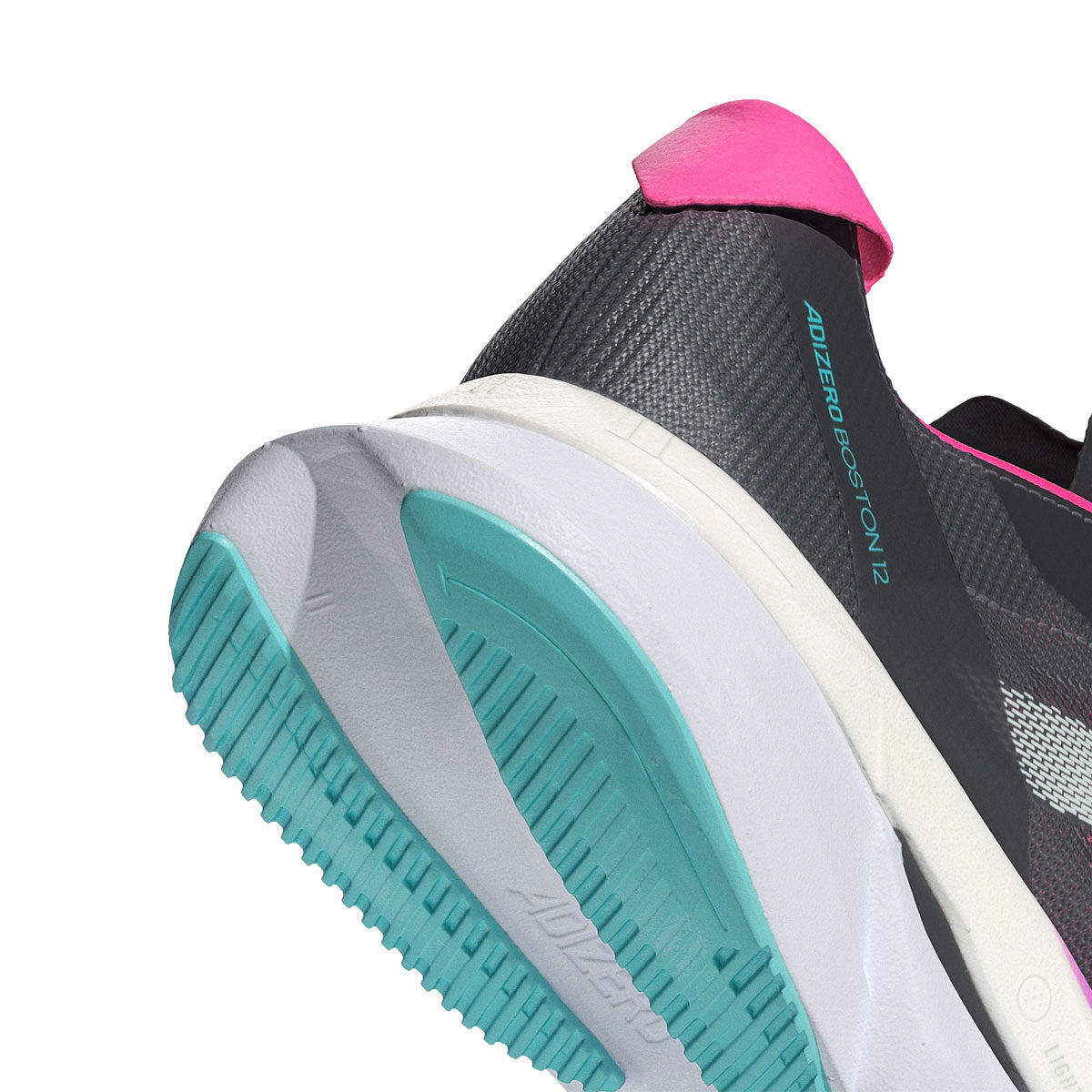 adidas Adizero Boston 12 Running Shoes - Womens - Grey/Jade/Pink