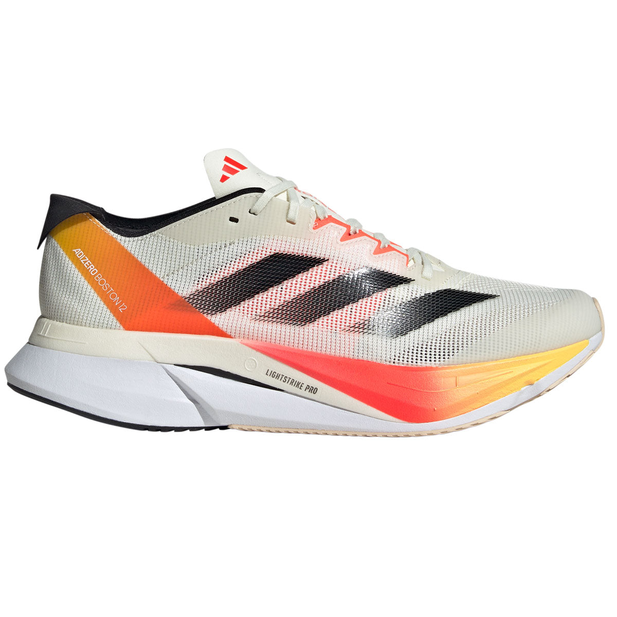 adidas Adizero Boston 12 Running Shoes - Mens - Grey/Orange/Black
