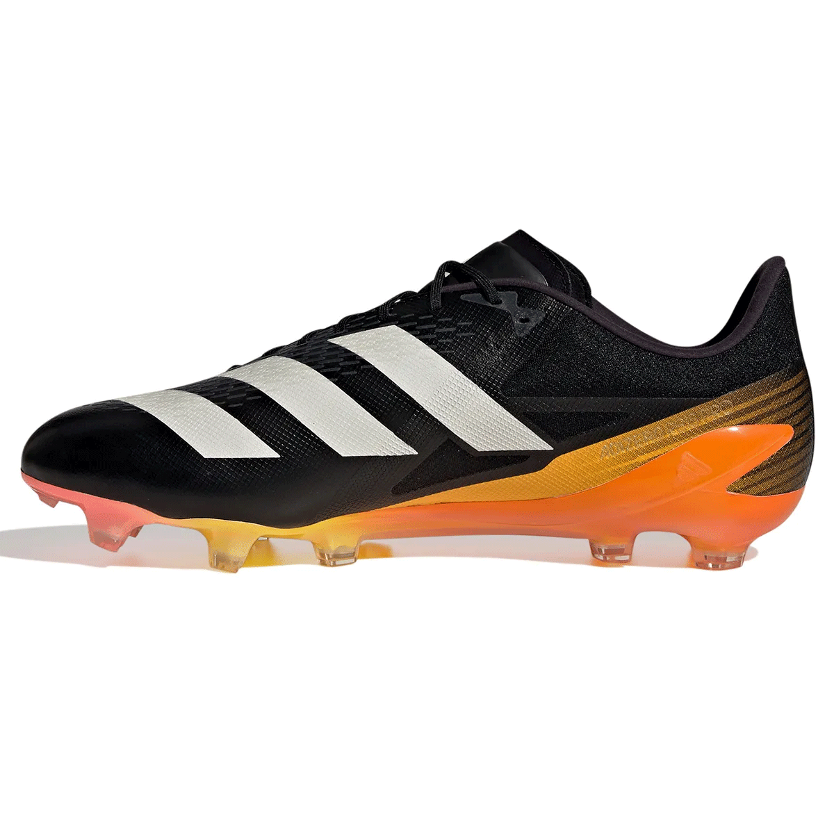 adidas Adizero RS15 FG Pro Rugby Boots - Adult - Black/Zero Metalic/Spark