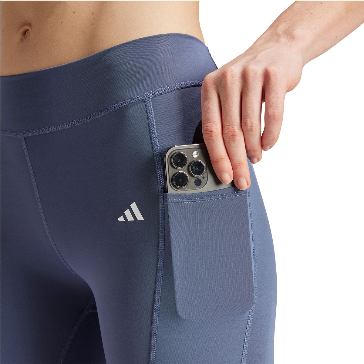 adidas Optime ST MR 7/8 Leggings - Womens - Preloved Ink