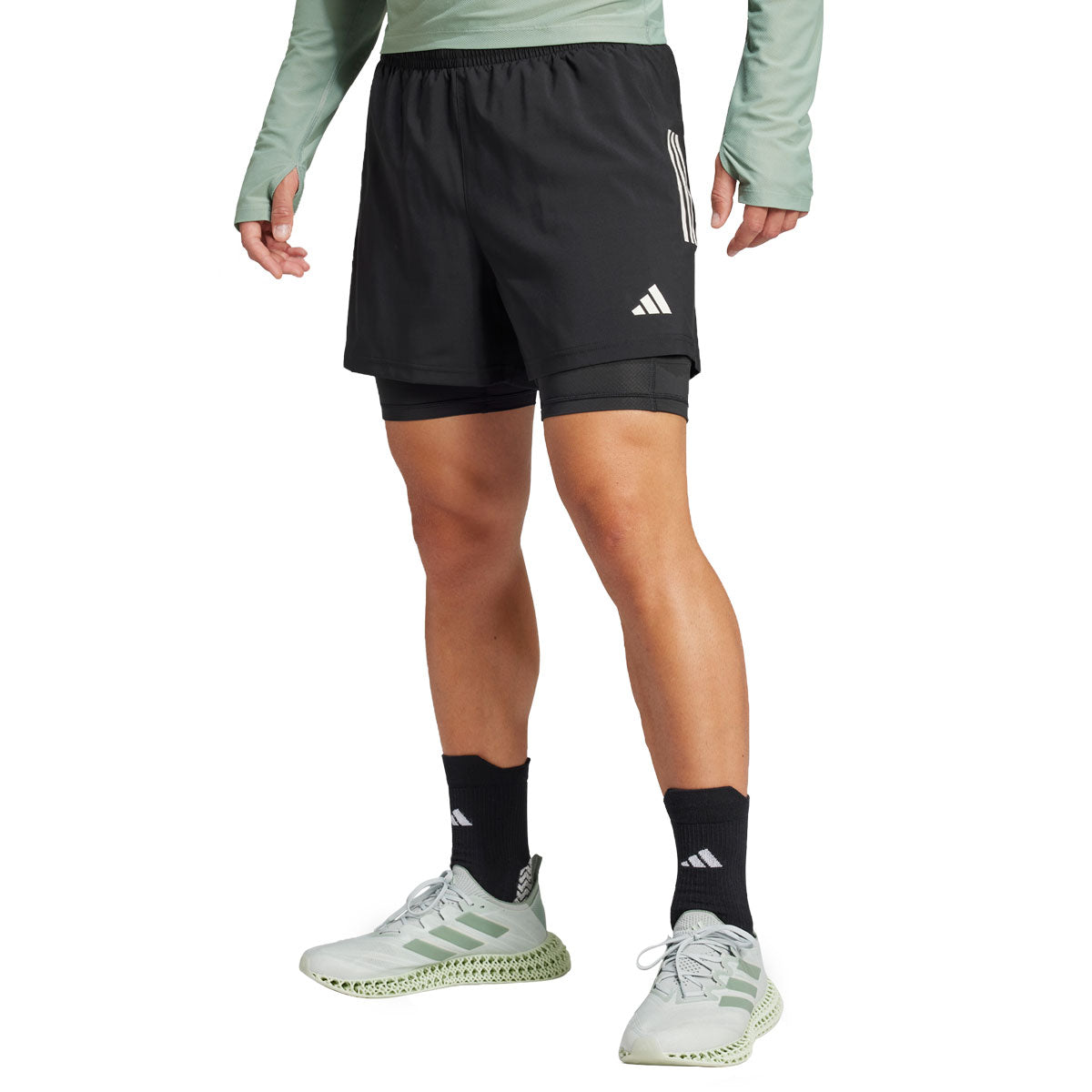 adidas Own The Run Climacool 2 in 1 Shorts - Mens - Black