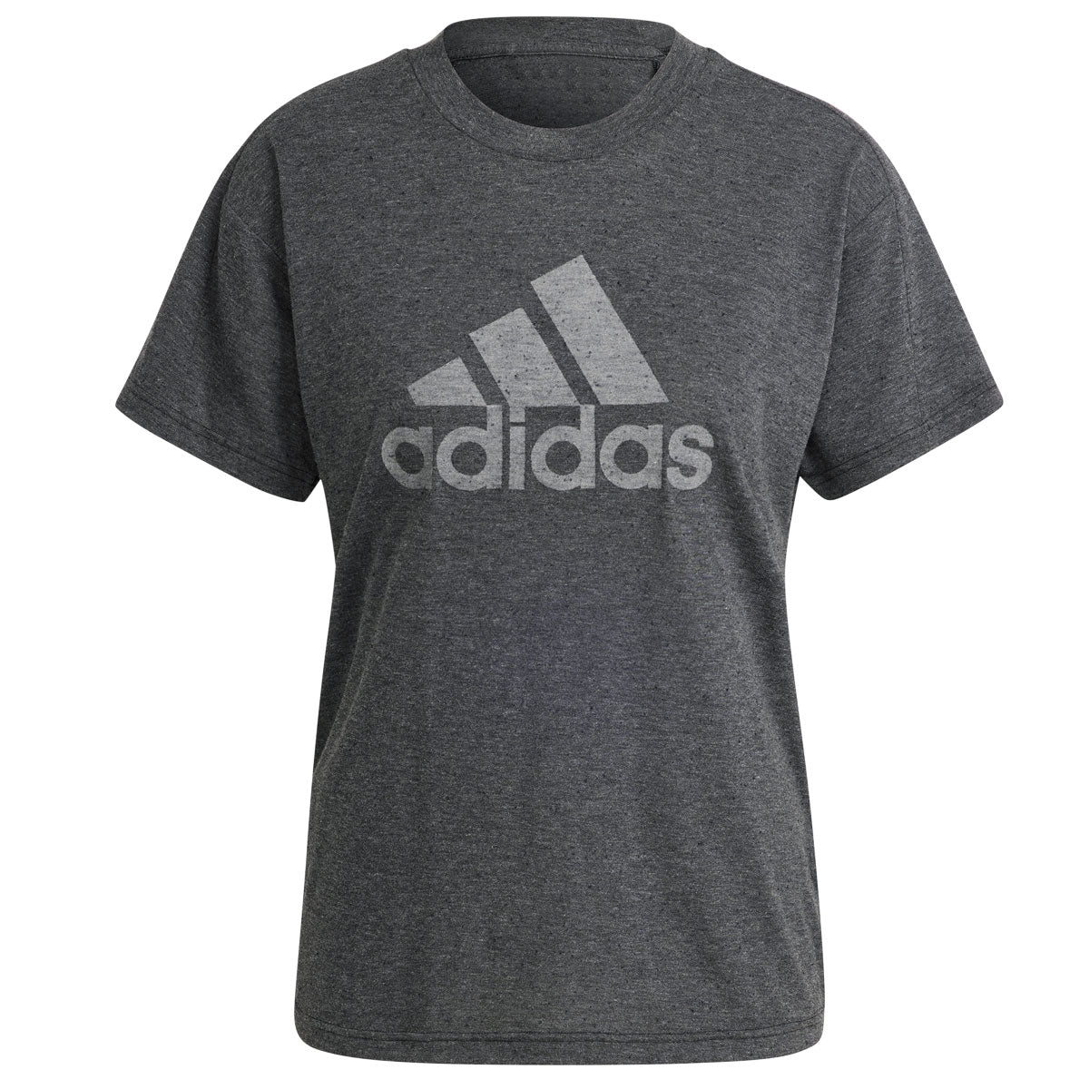 adidas Winners 3.0 Short Sleeve Tee - Womens - Black Metallic/Grey