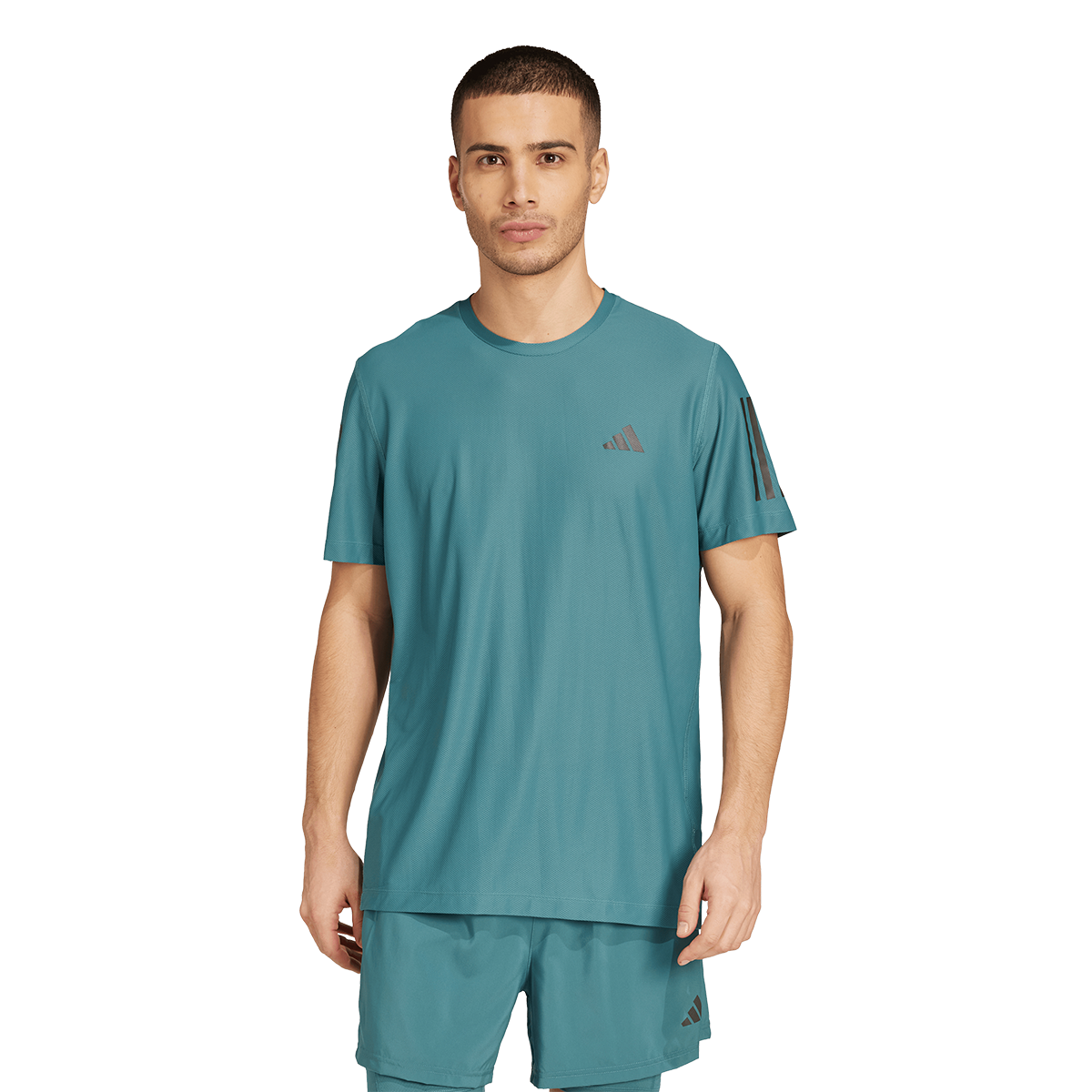 adidas Own The Run Short Sleeve Tee - Mens - Preloved Teal