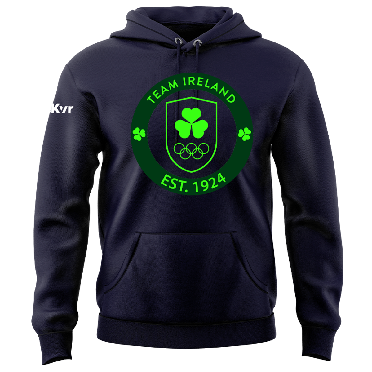 Mc Keever Team Ireland Big Logo Hoodie - Adult - Navy