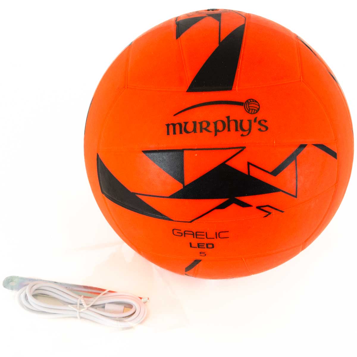 Murphy's LED Light Up Gaelic Football - Size 5 - Fluo Orange/Black