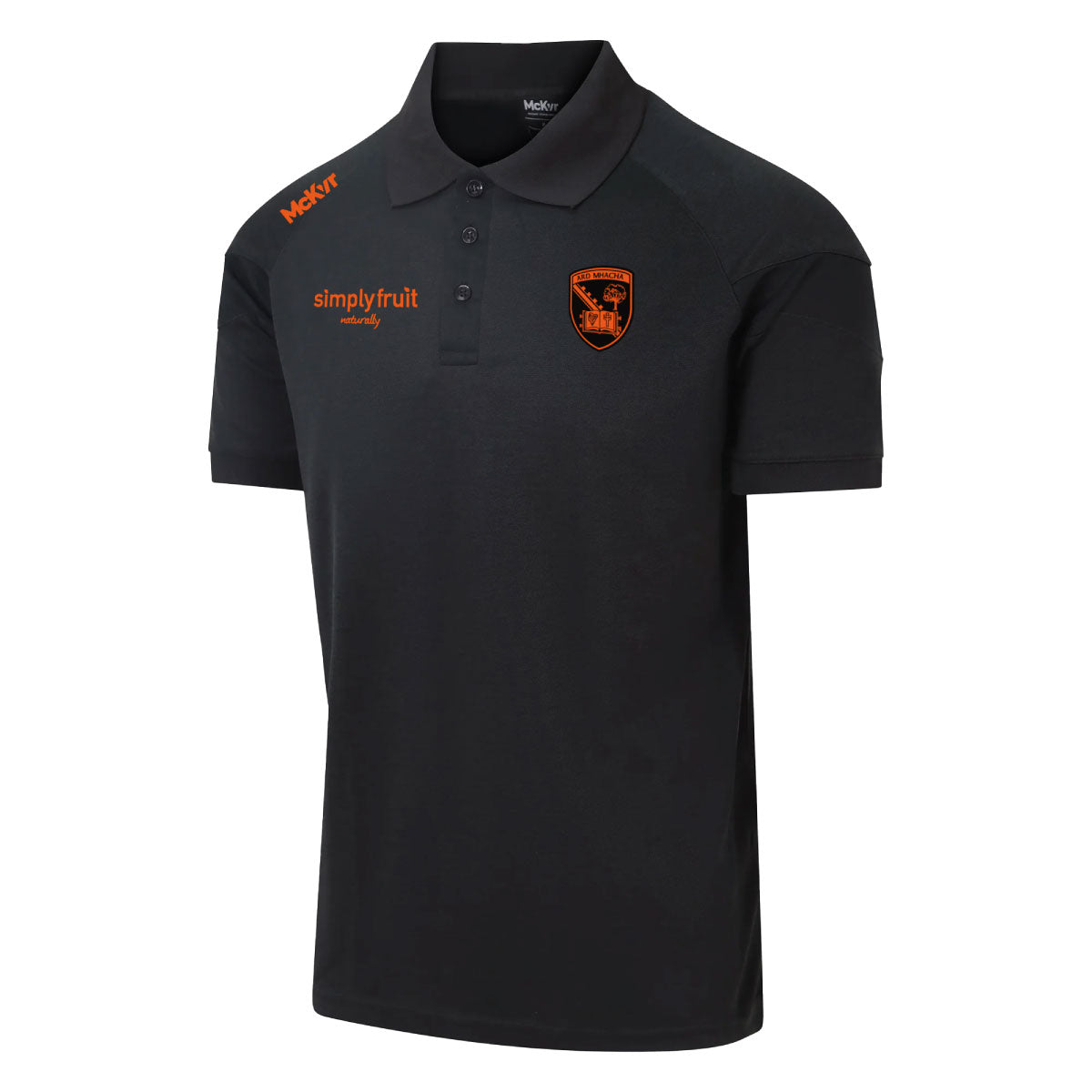 Mc Keever Armagh GAA Official Pulse Polo Top - Adult - Black