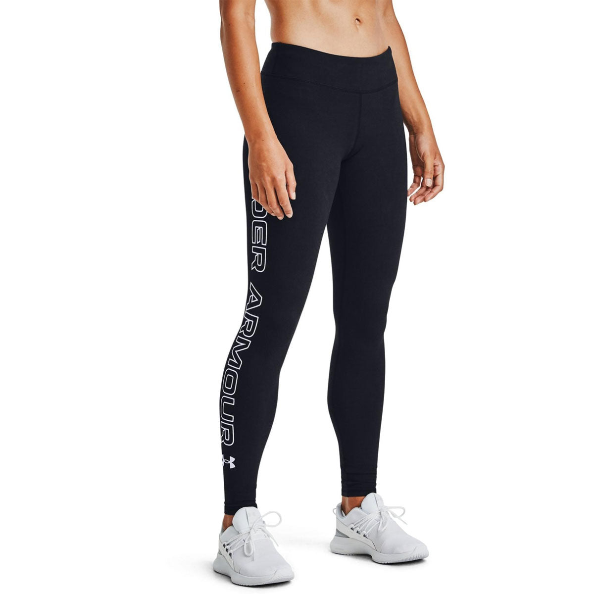 Under Armour Favourite WM Leggings - Womens - Black/White/White