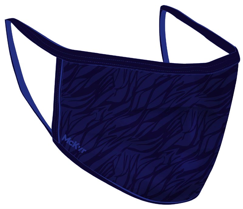 Mc Keever Navy Wave Face Covering - Kids