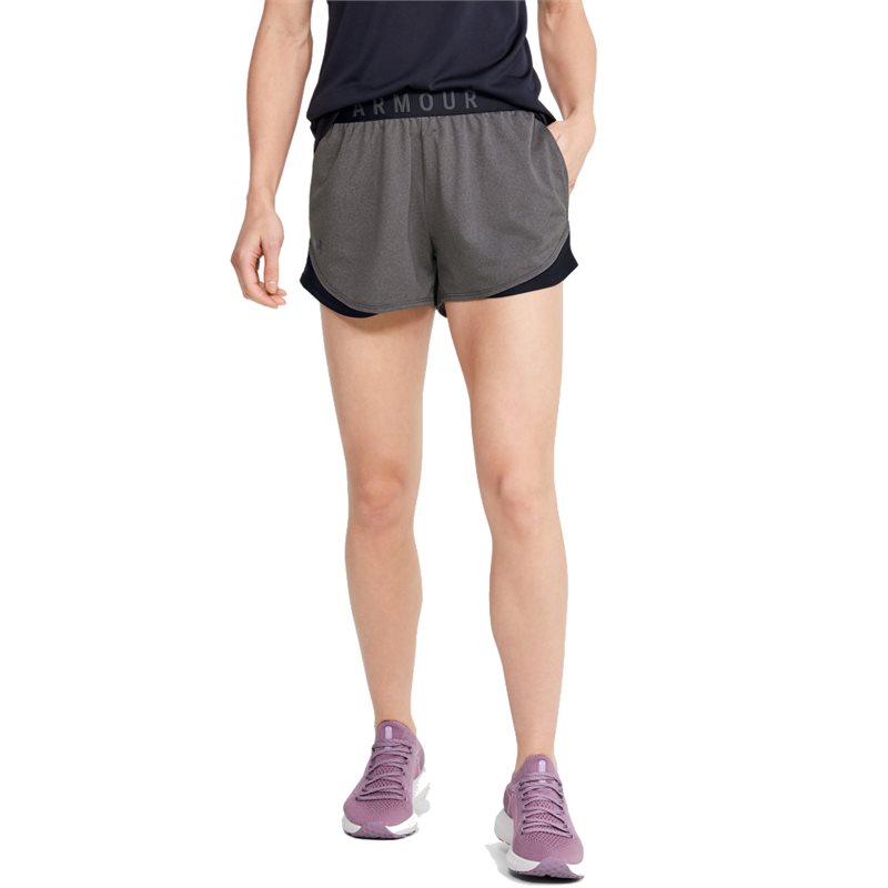 Under Armour Play Up 3.0 Training Shorts - Womens - Carbon Heather/Black