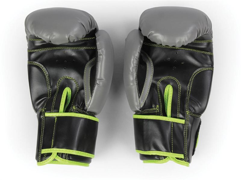 Fitness Mad PVC Sparring Gloves - Green/Grey