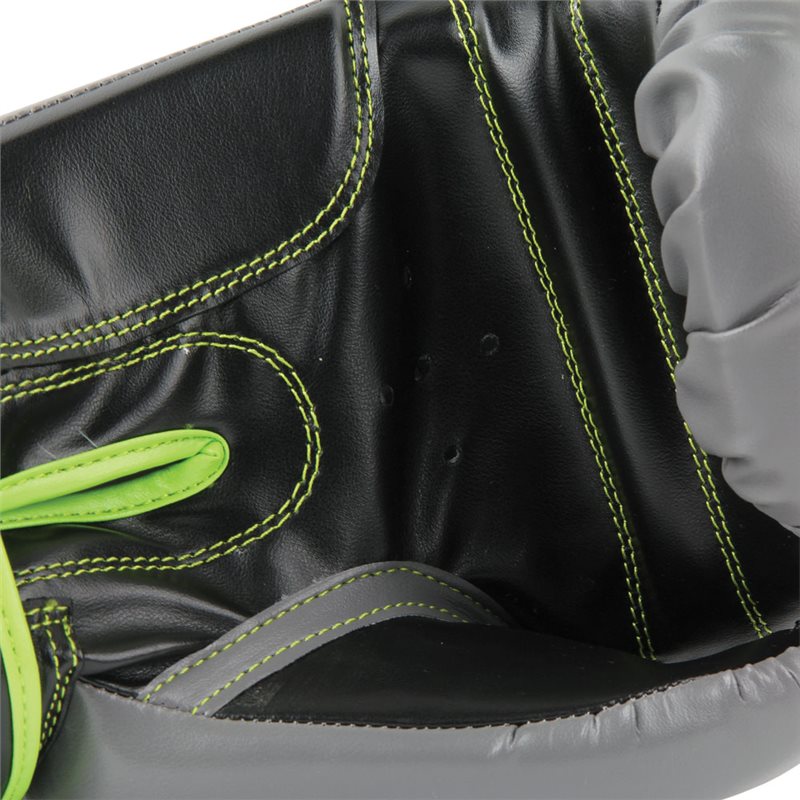 Fitness Mad PVC Sparring Gloves - Green/Grey