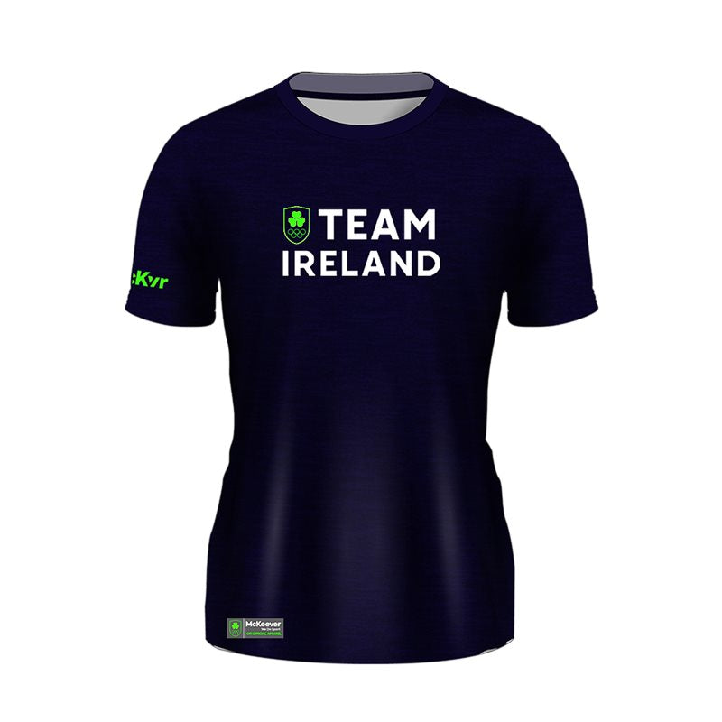 Mc Keever Team Ireland Tech Knit Tee - Womens - Navy
