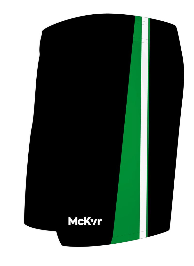 Mc Keever Sarsfields GAA Training Shorts - Adult - Black/White/Green