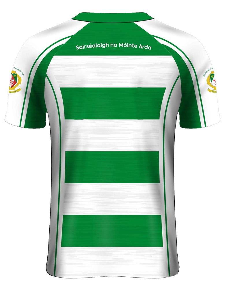 Mc Keever Sarsfields GAA Match Jersey - Adult - White/Green