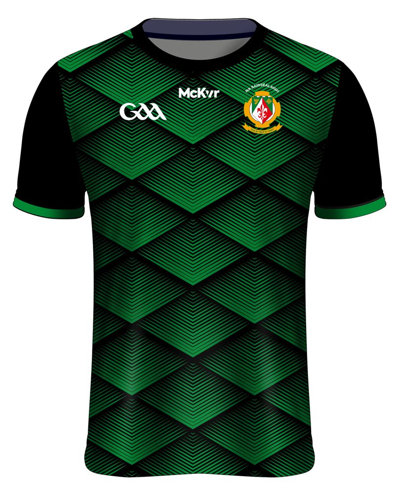 Mc Keever Sarsfields GAA Training Jersey - Youth - Green/Black