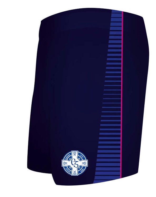 Mc Keever Clan na Gael CLG Match Shorts - Womens - Navy/White/Pink