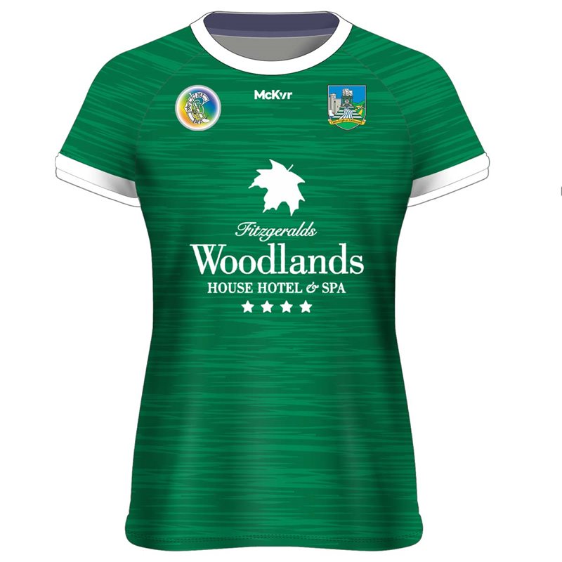 Mc Keever Limerick Camogie Official Jersey - Kids - Green/White