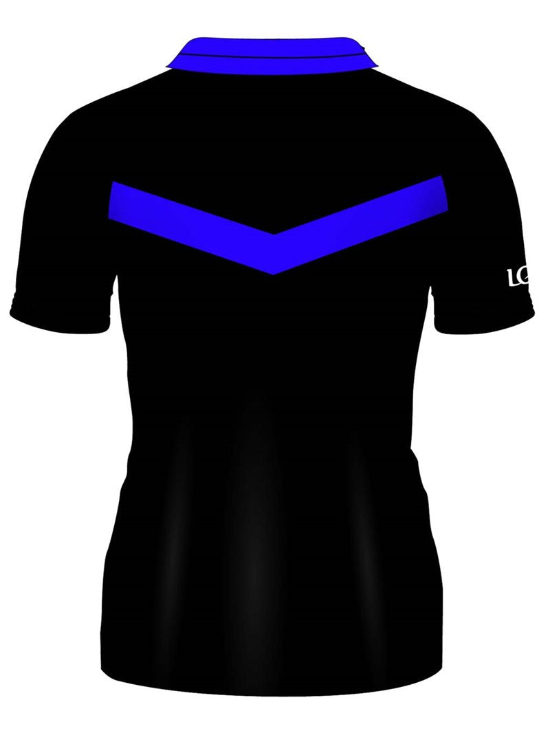 McKvr Tipperary Ladies LGFA Official Knit Polo Top - Womens - Black/Bolt Blue