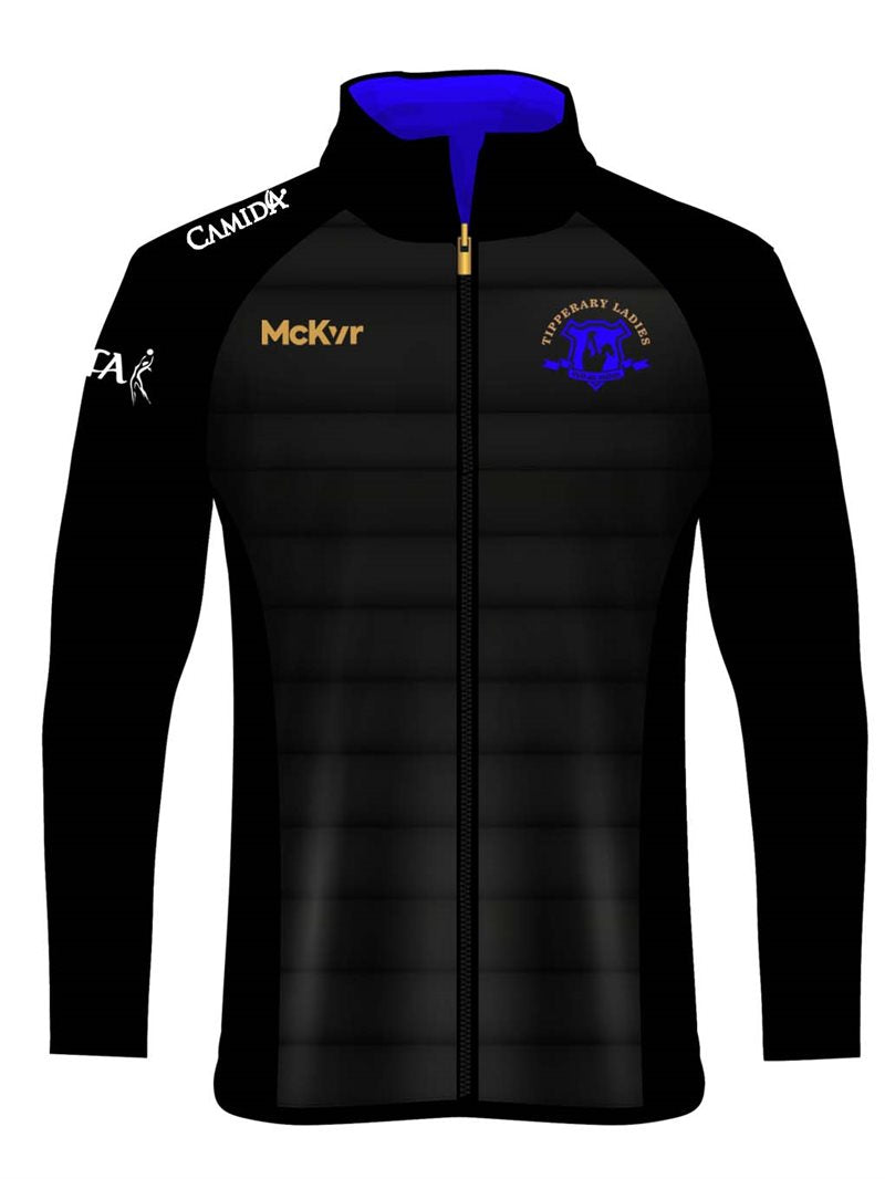 Mc Keever Tipperary Ladies LGFA Official Hybrid Jacket - Womens - Black/Bolt Blue