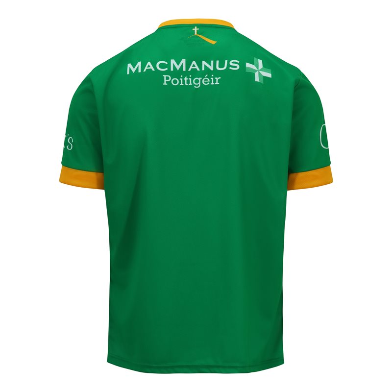 Mc Keever Leitrim GAA Official Home Jersey - Adult - Green/Gold - Player Fit
