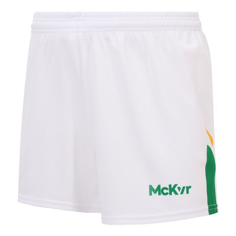 Mc Keever Leitrim GAA Official Playing Shorts - Kids - White/Green