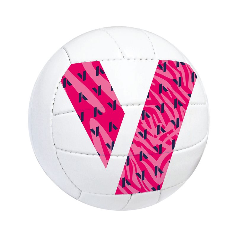 Mc Keever Gaelic Trainer Footballs (Size 4) Each - White/Pink