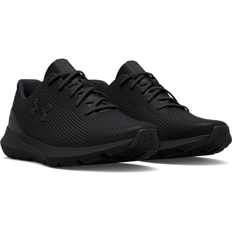 Under Armour Surge 3 Running Shoes - Mens - Black/Black/Black