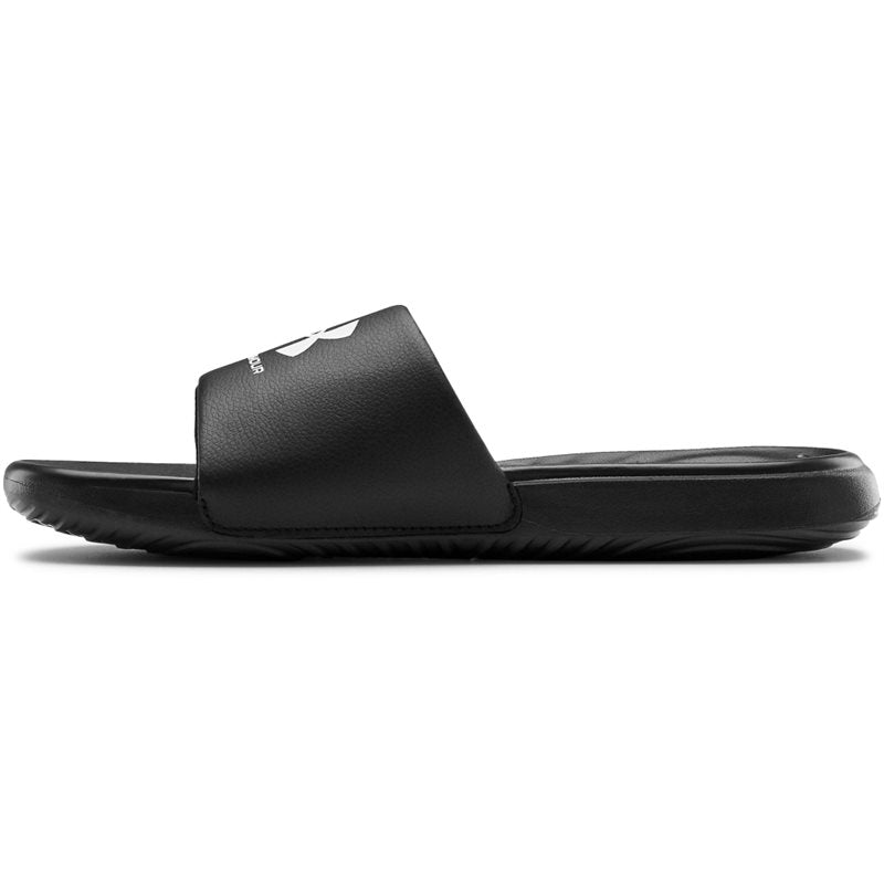 Under Armour Ansa Fixed Sliders - Mens - Black/Black/White