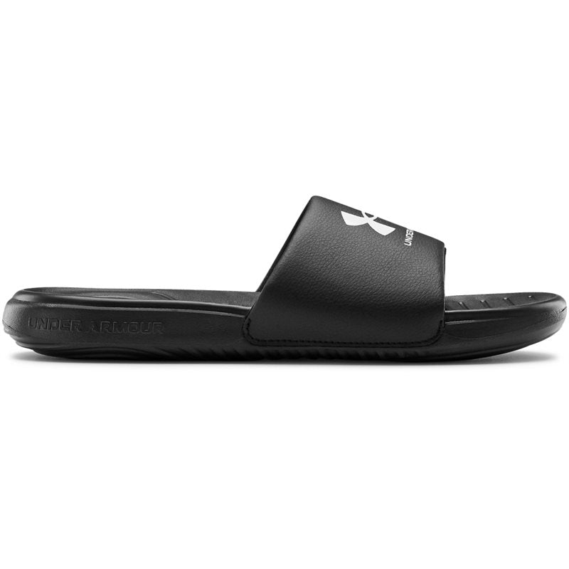 Under Armour Ansa Fixed Sliders - Mens - Black/Black/White