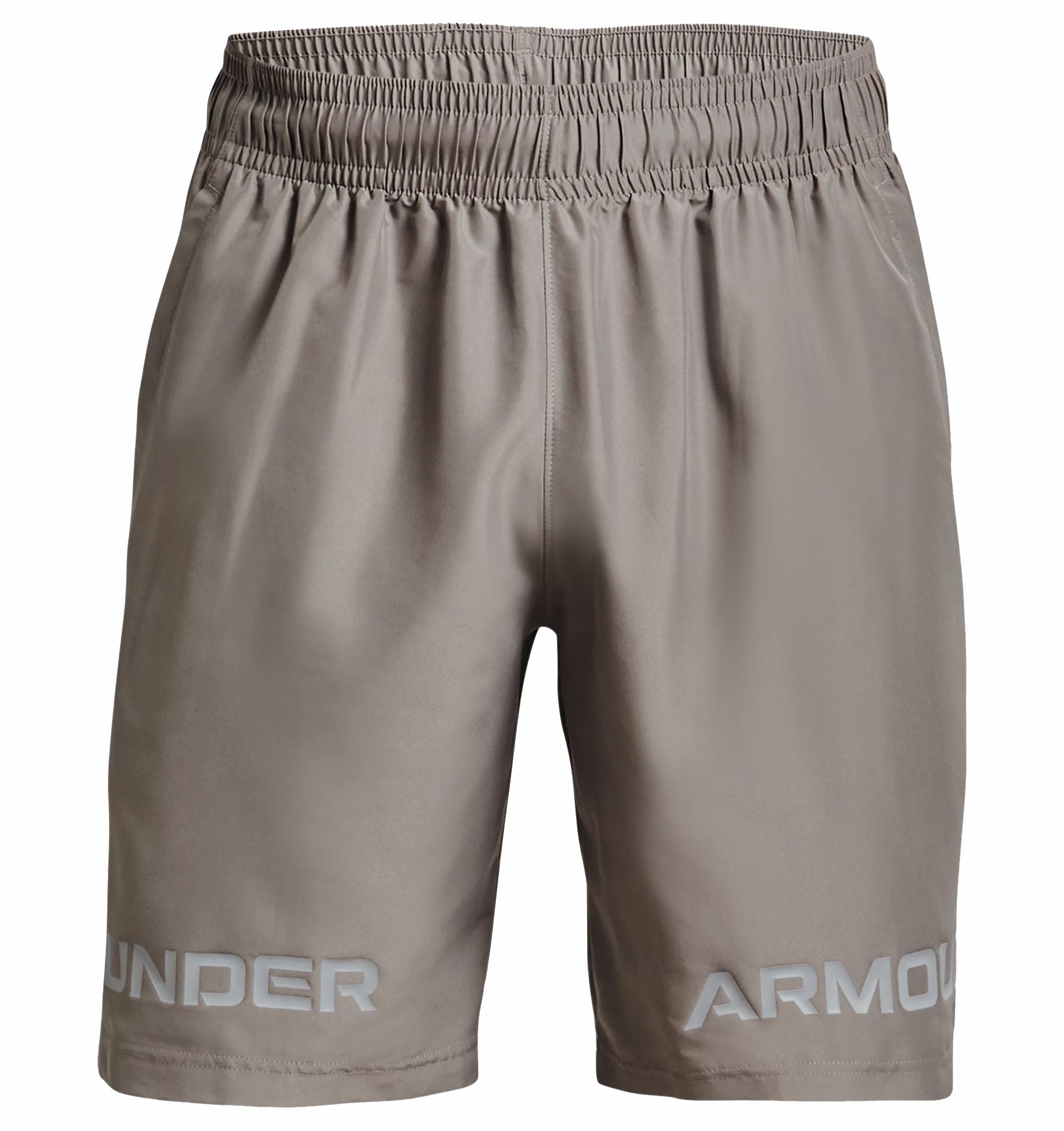 Under Armour Woven Graphic Wordmark Shorts - Mens - Pewter/Tin