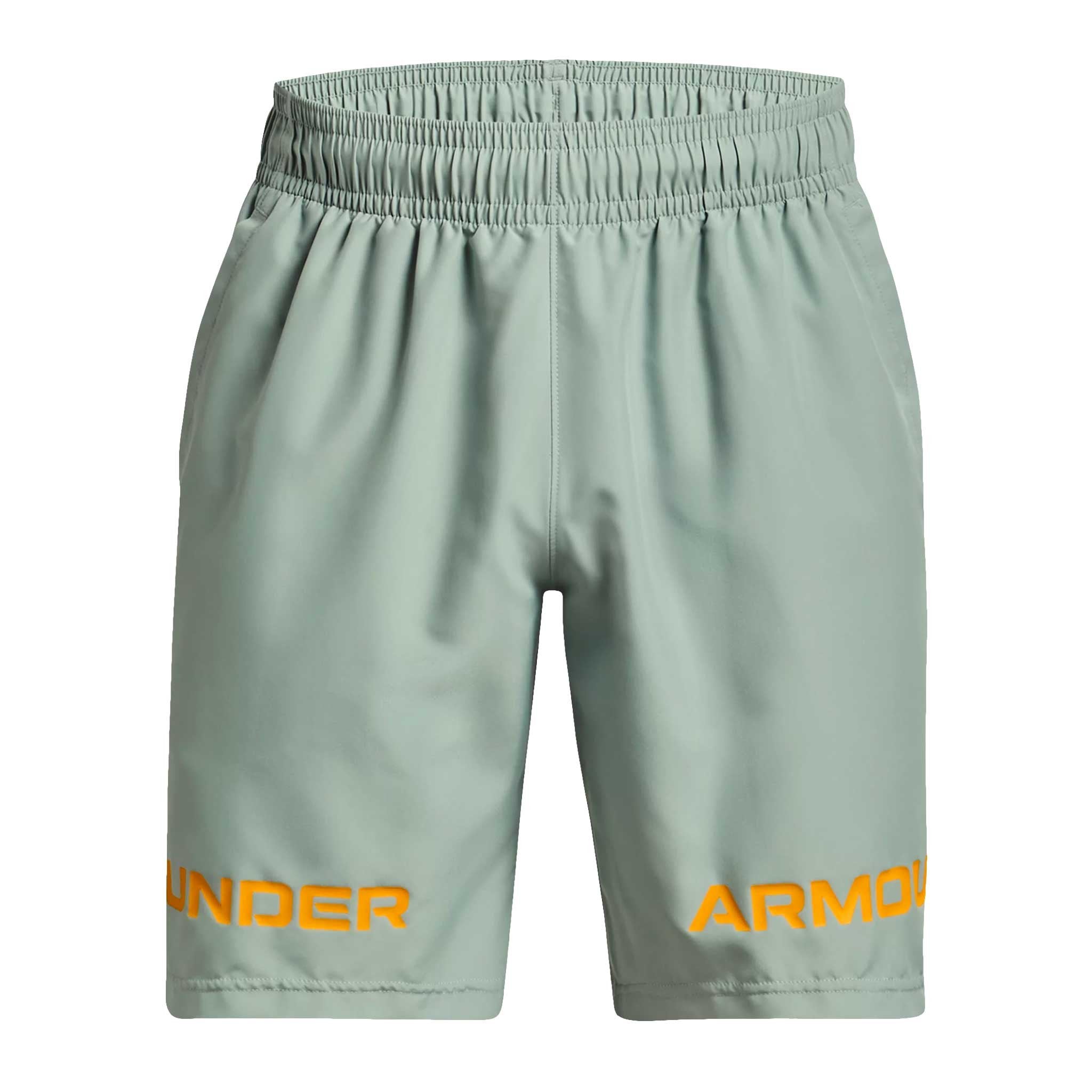 Under Armour Woven Graphic Wordmark Shorts - Mens - Opal Green/Rise