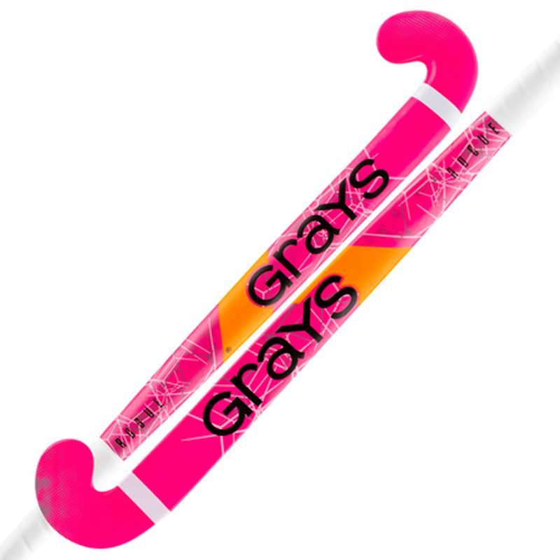 Grays Rogue Ultrabow Juniors Hockey Stick - Pink/White